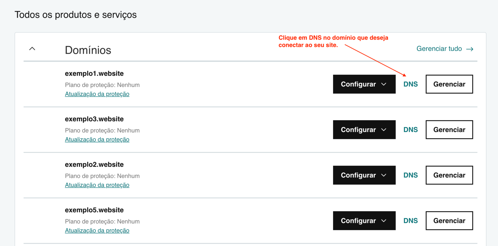 Open DNS management for the domain in GoDaddy