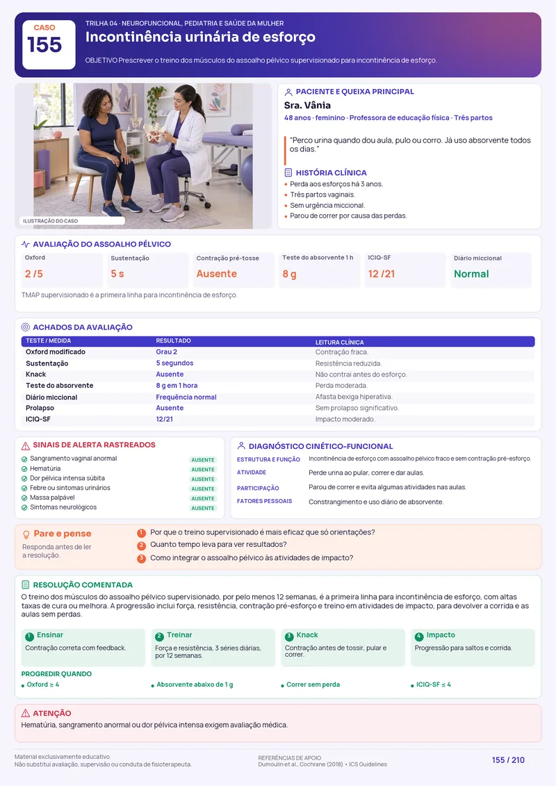 Caso visual de saúde da mulher