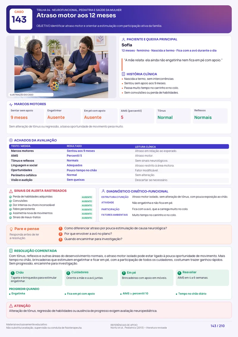 Caso visual de pediatria e desenvolvimento motor