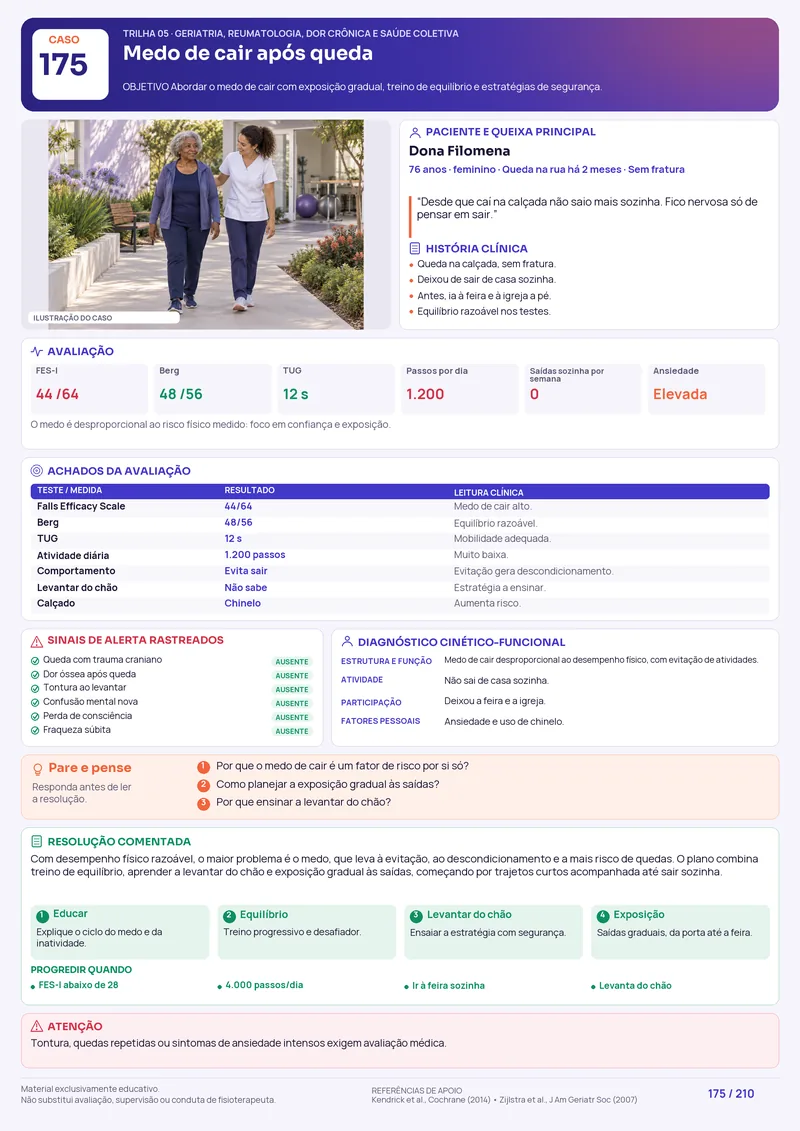 Caso visual de geriatria e prevenção de quedas