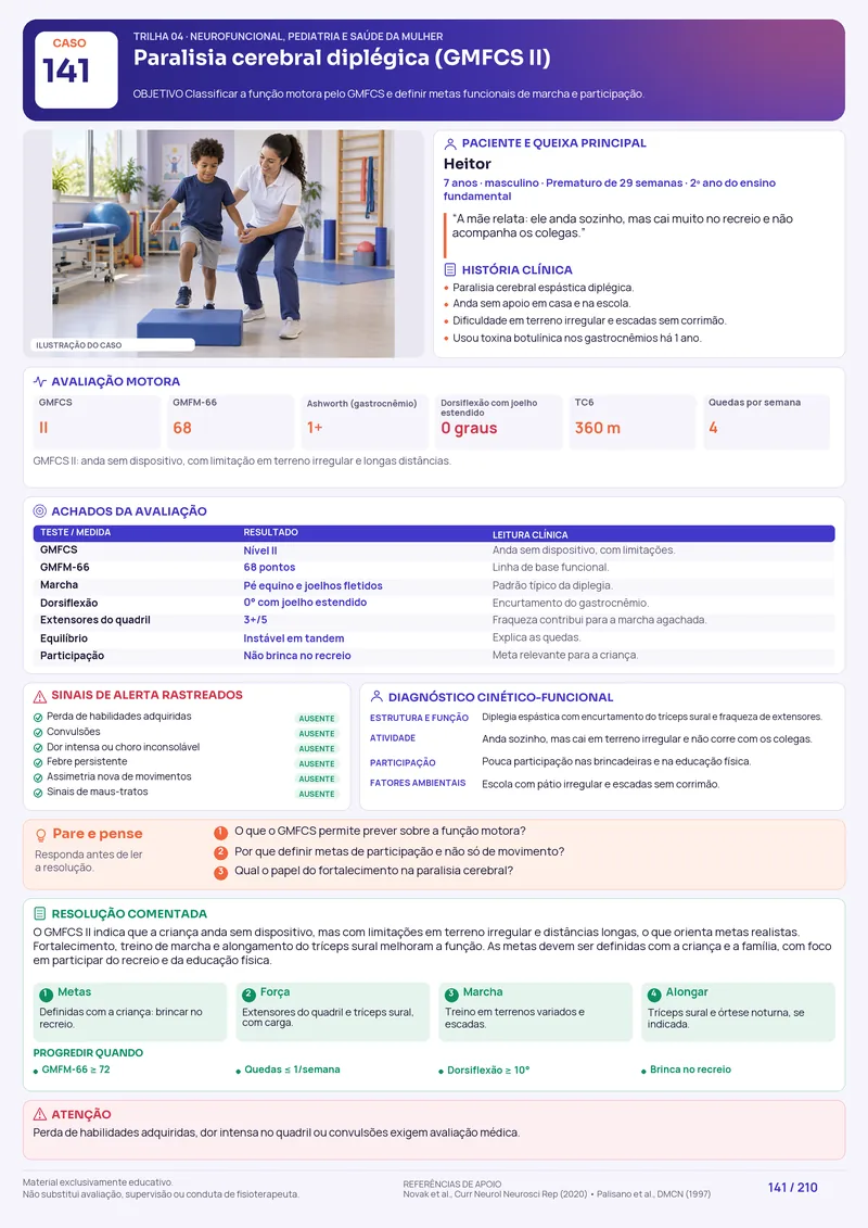 Caso de fisioterapia pediátrica