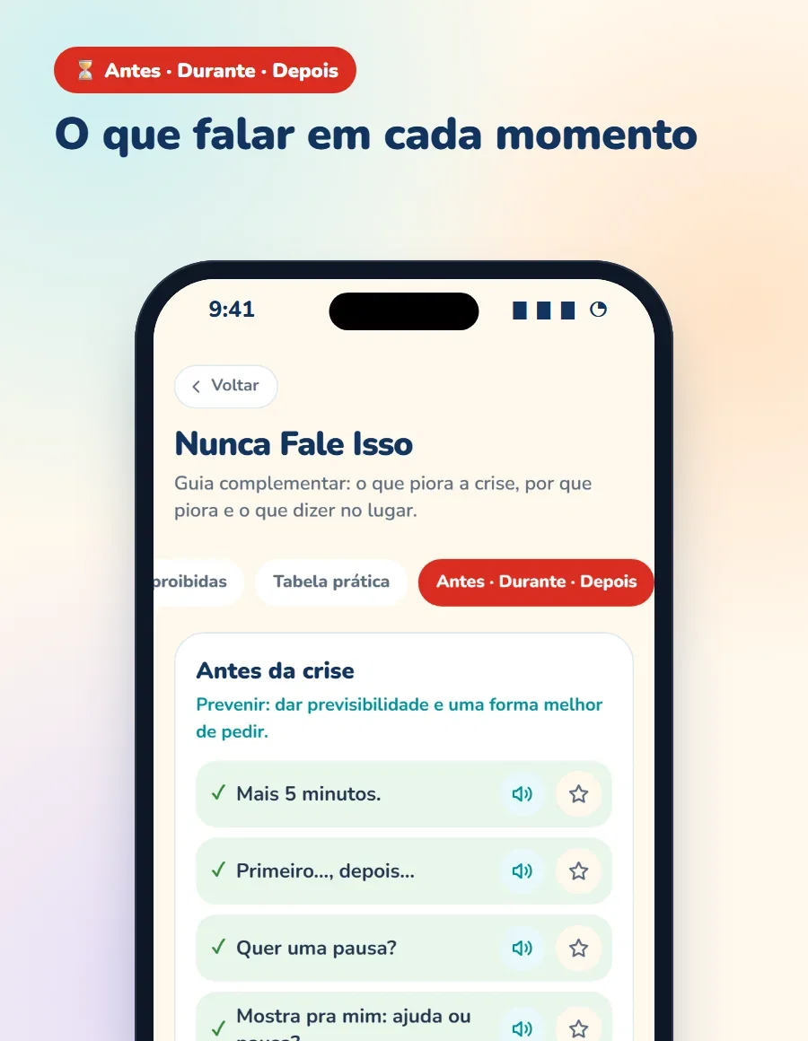 O Que Falar Antes, Durante e Depois