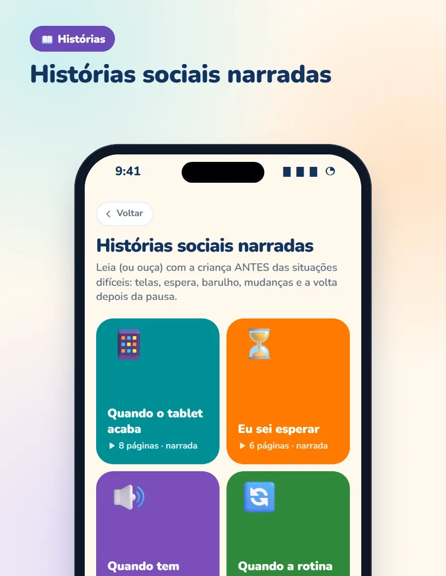 Histórias sociais narradas