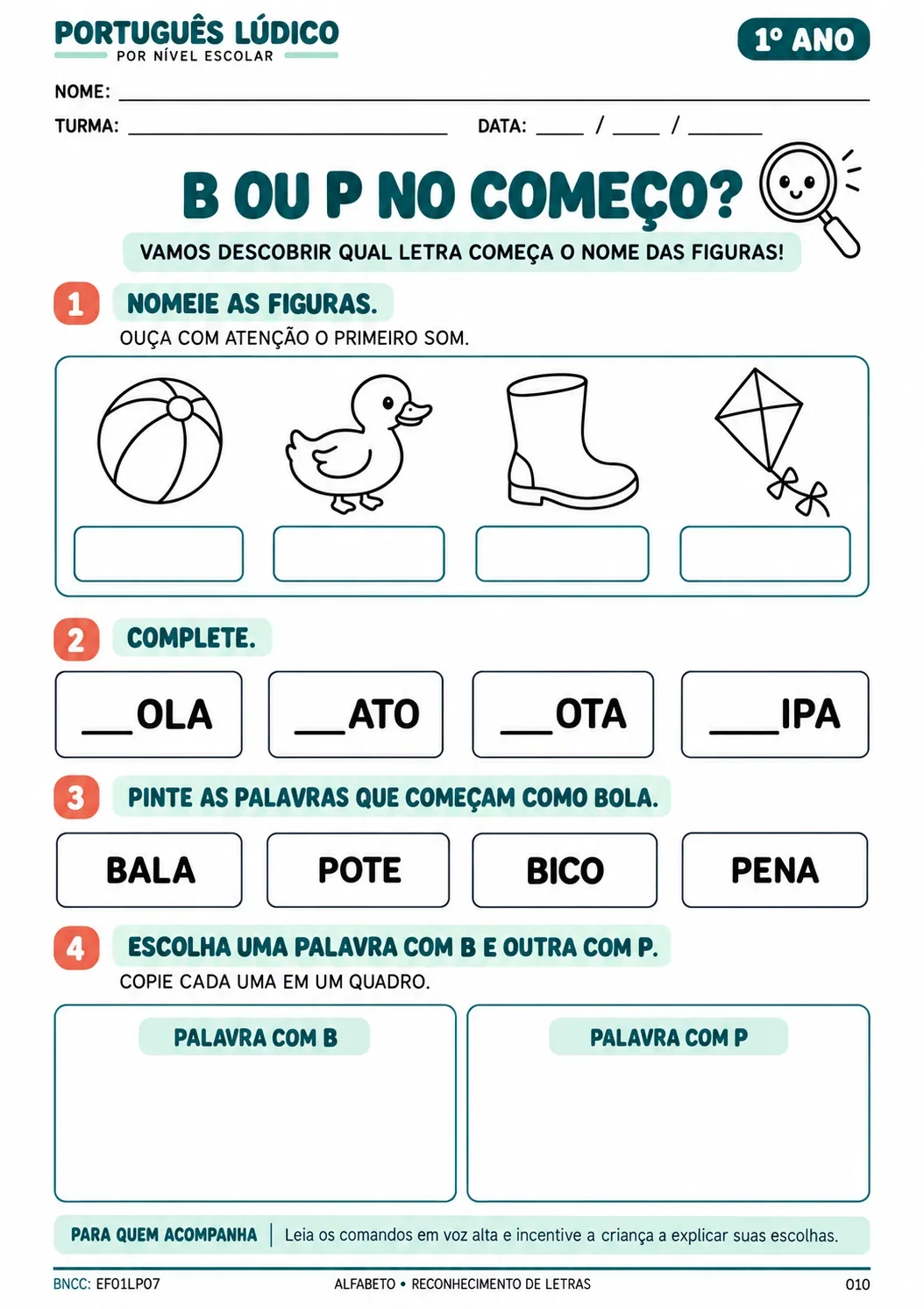 Página real do Português Lúdico: 010