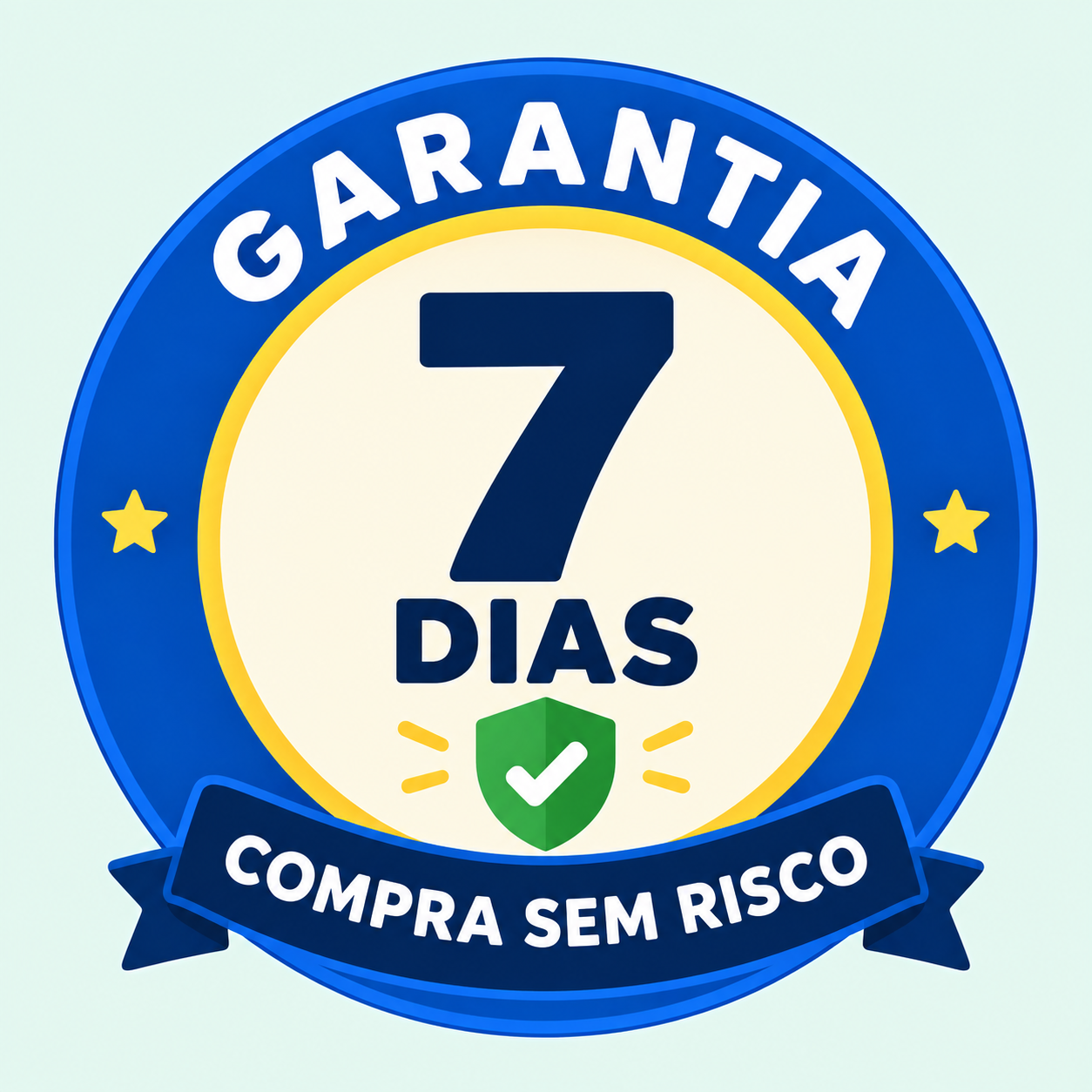 Selo de garantia de 7 dias: compra sem risco