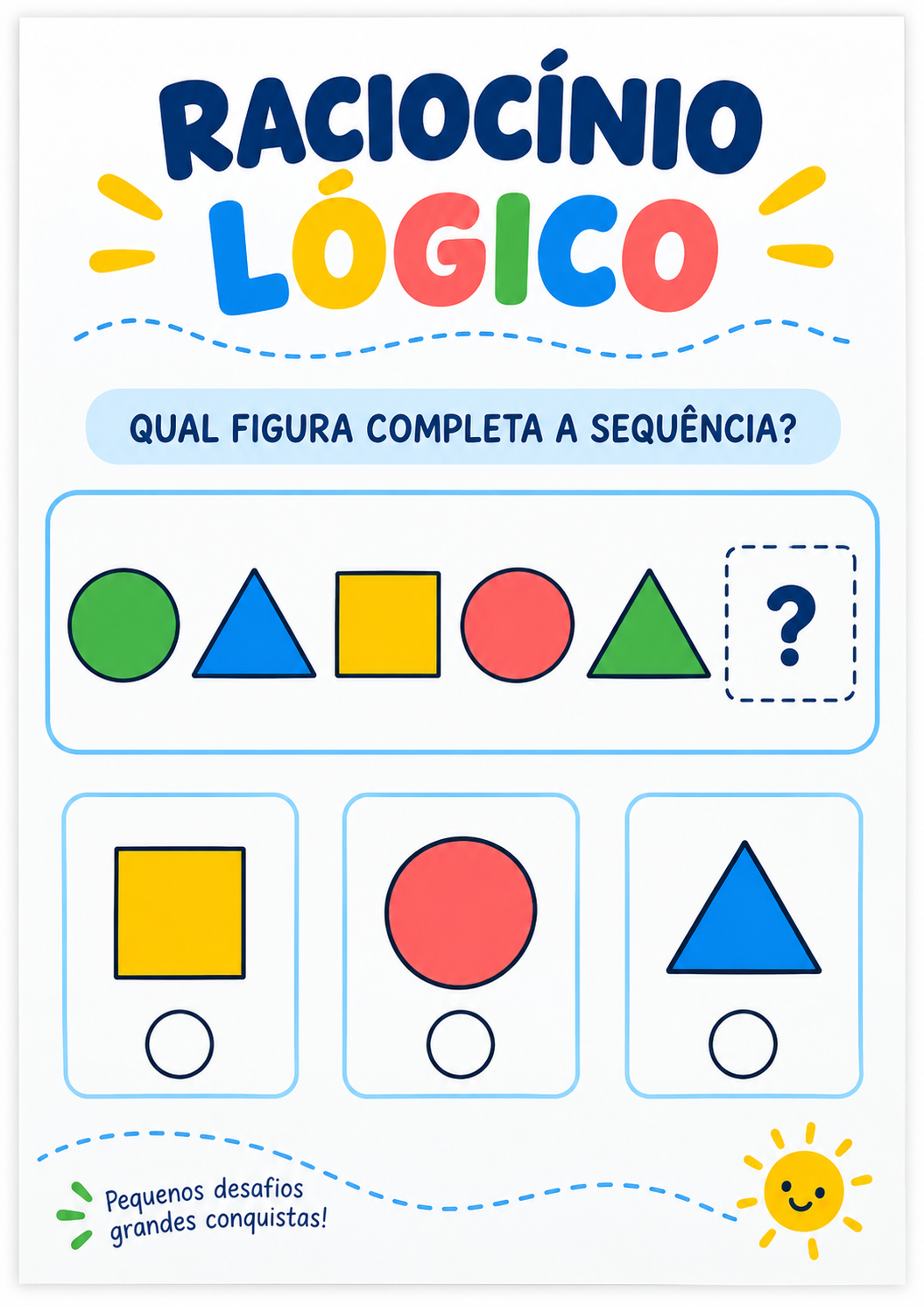 Atividade de raciocínio lógico
