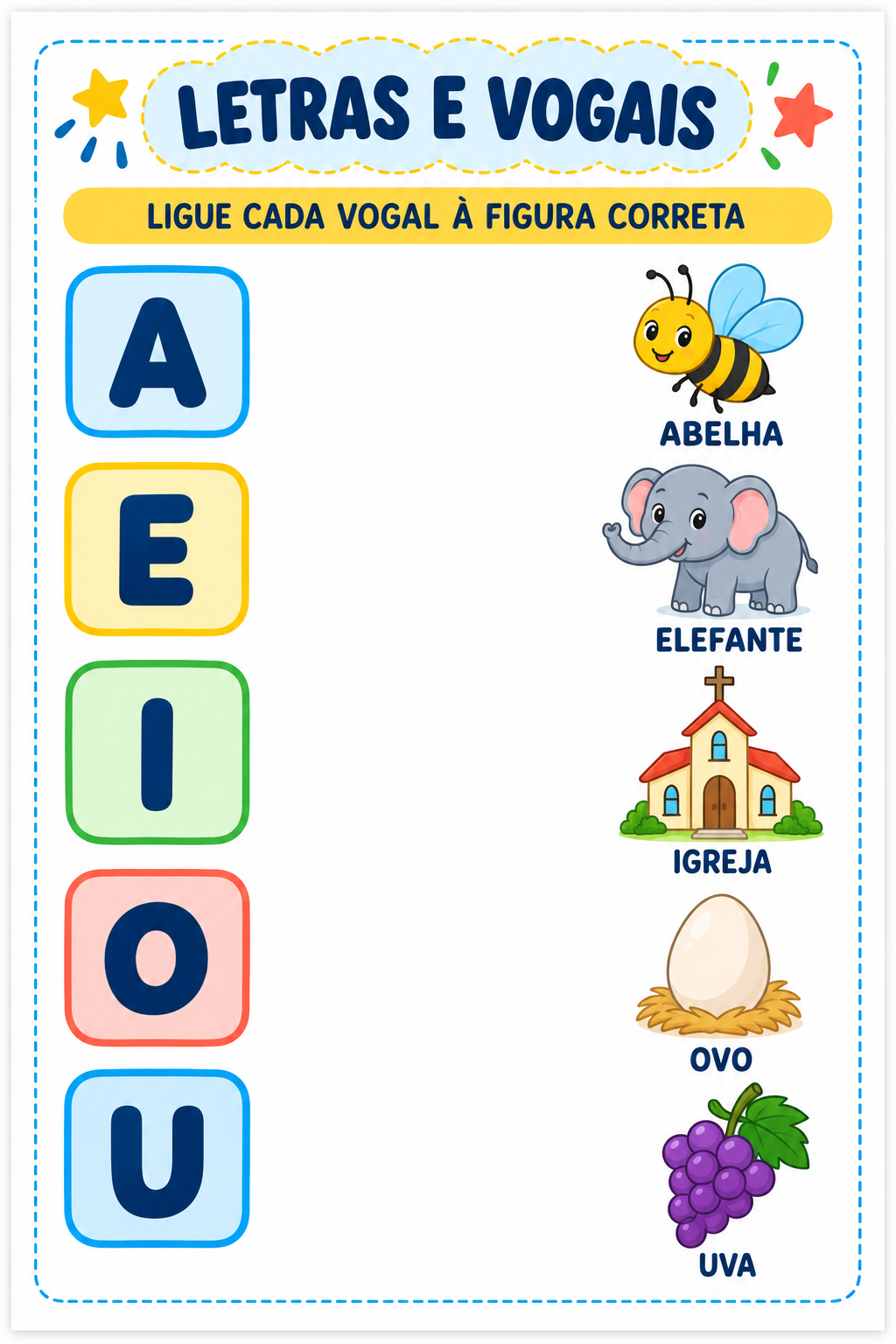 Atividade de letras e vogais