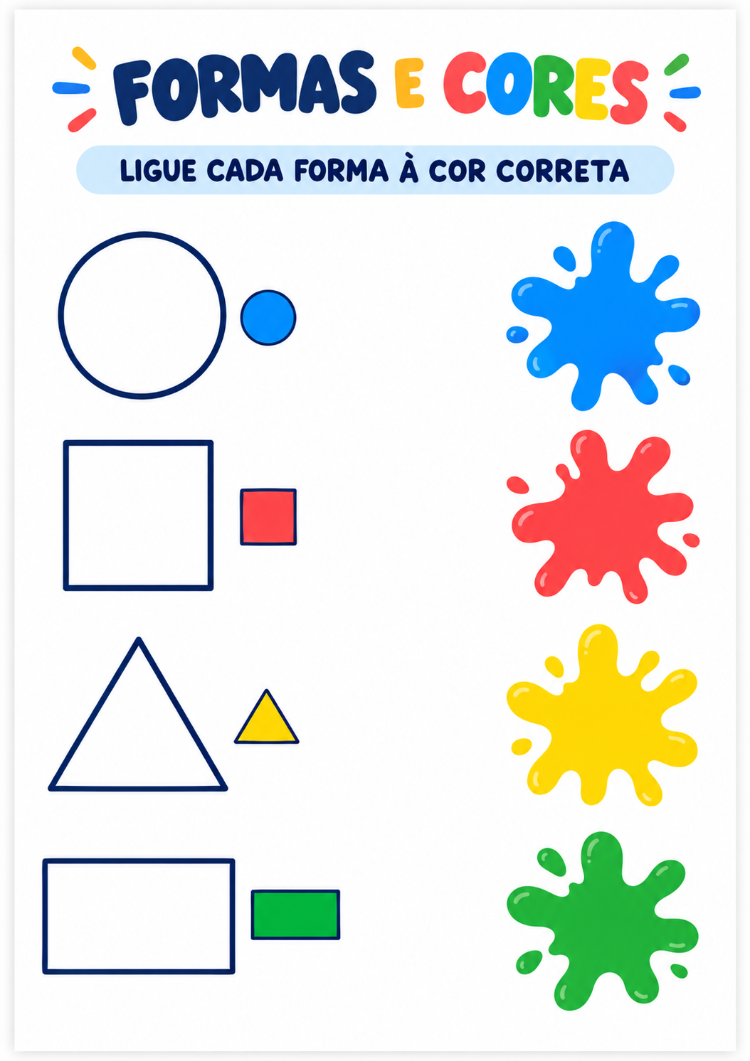 Atividade de formas e cores