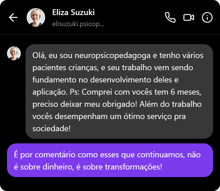 Depoimento de comprador sobre o 365 Atividades