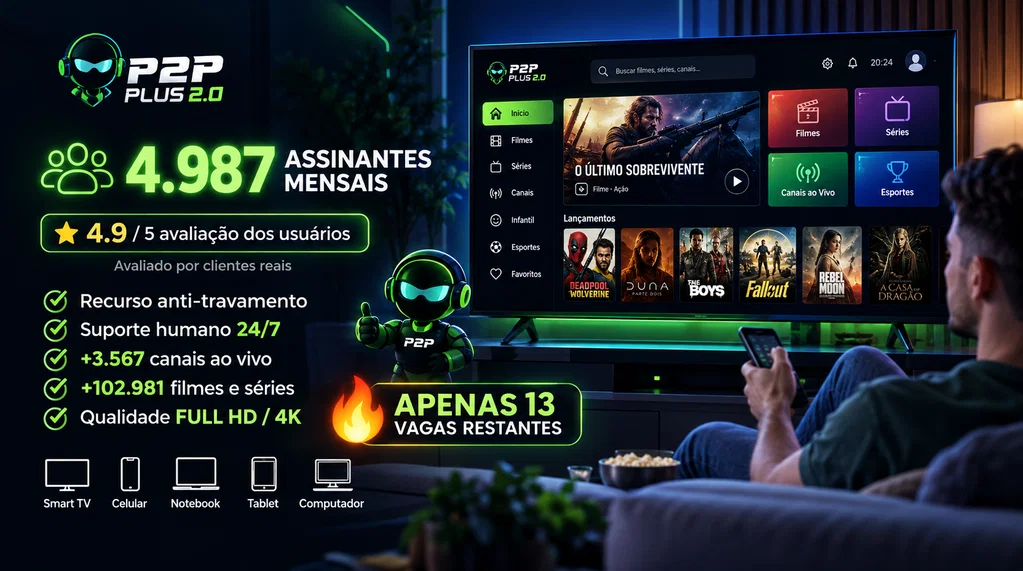 Últimas vagas disponíveis — P2P PLUS 2.0