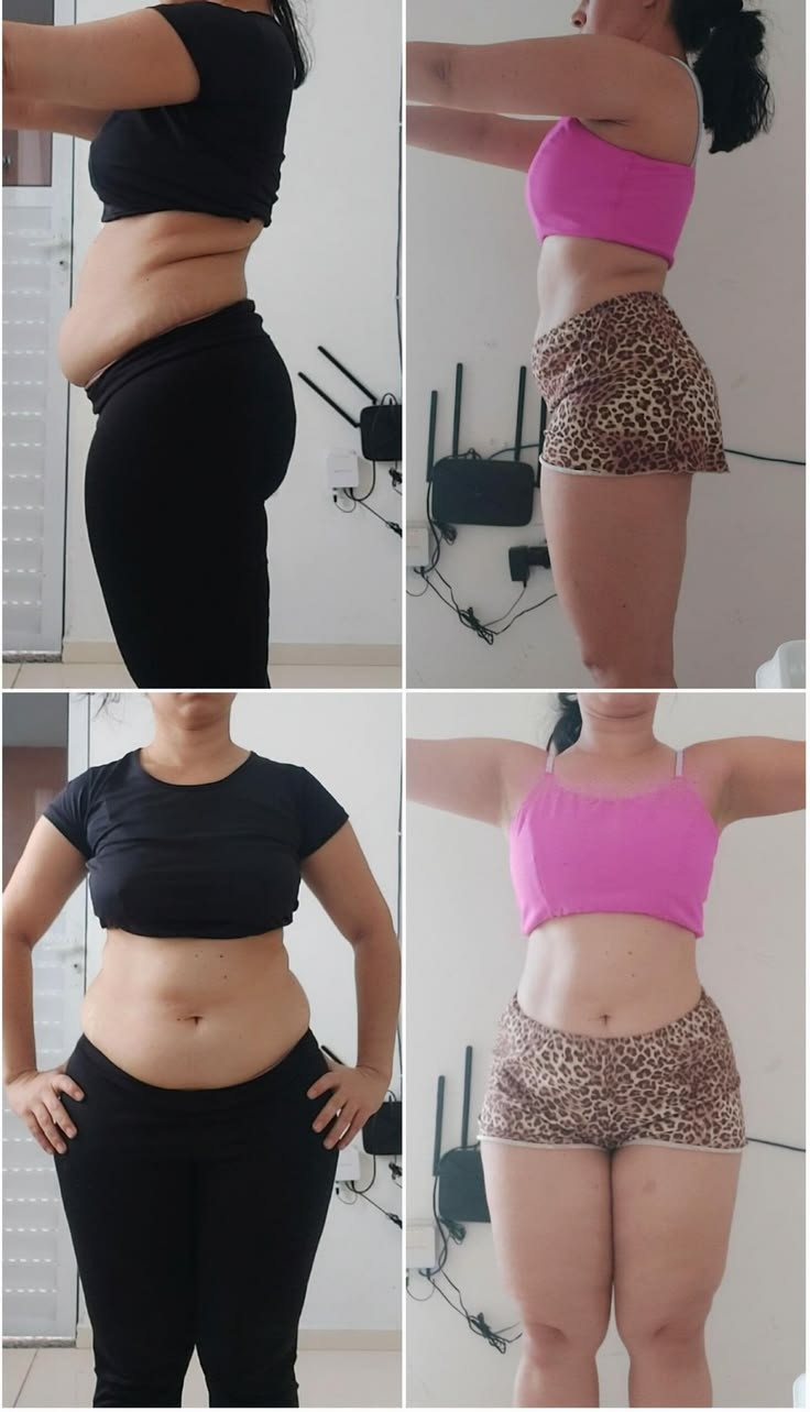 Transformação de Cathia antes e depois