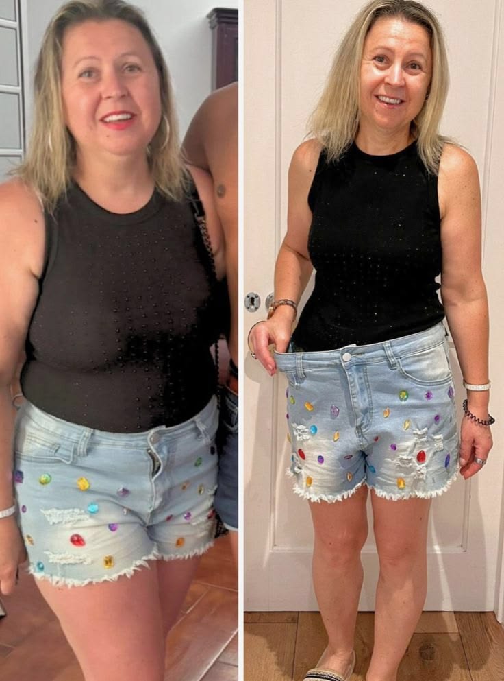 Transformação de Luciana antes e depois