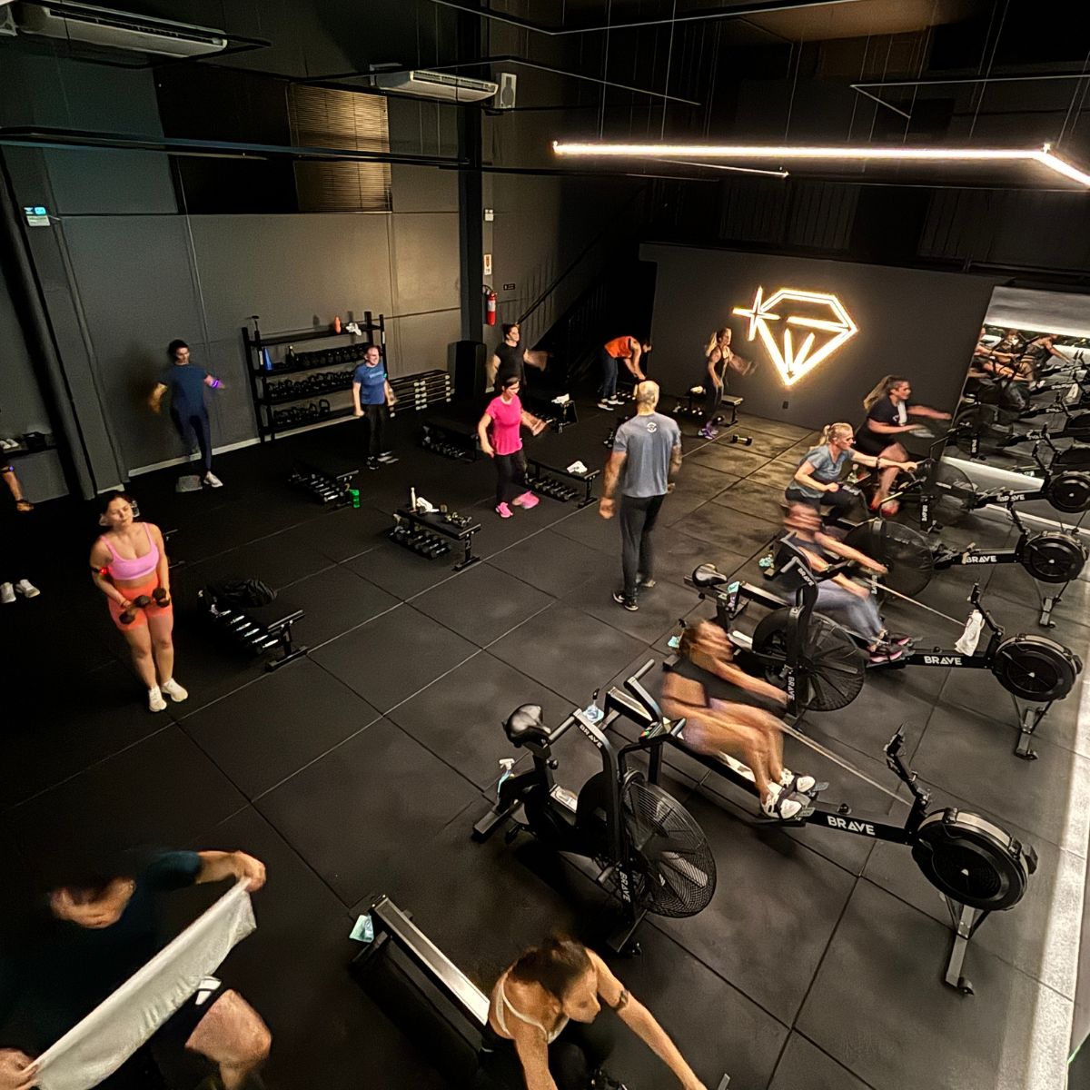 Treino de força na Diamond Bootcamp