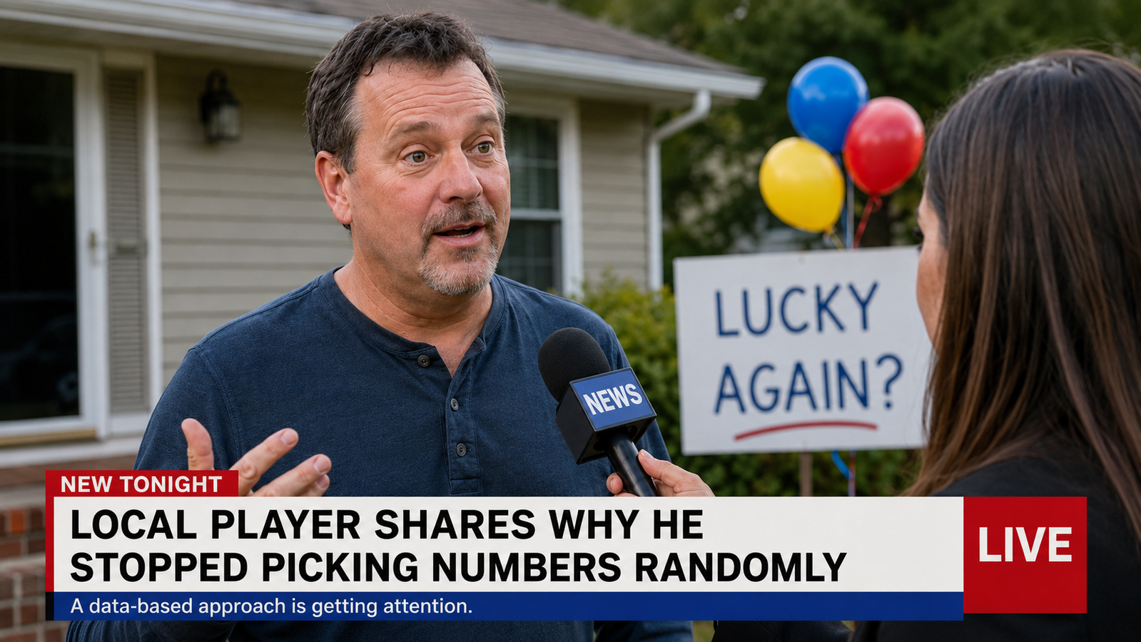Local player discussing a data-based approach to choosing lottery numbers