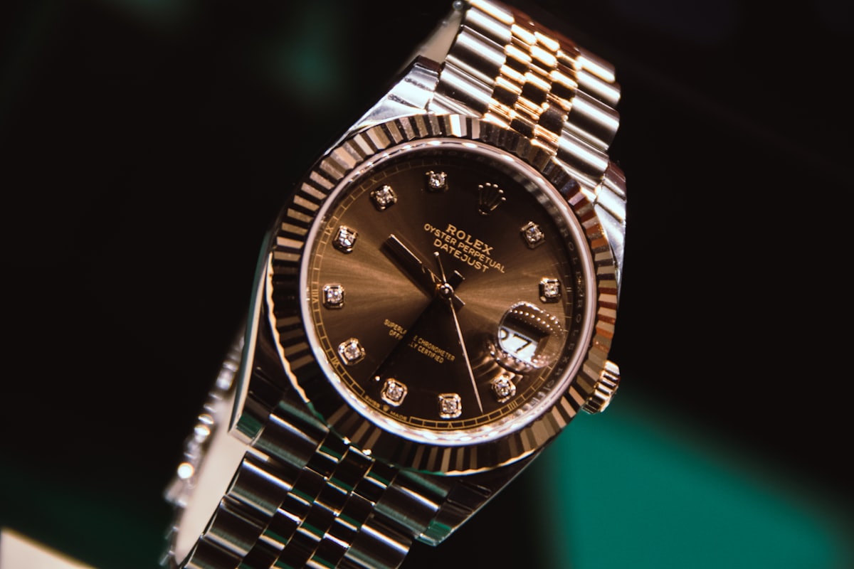 Relógio Rolex de luxo
