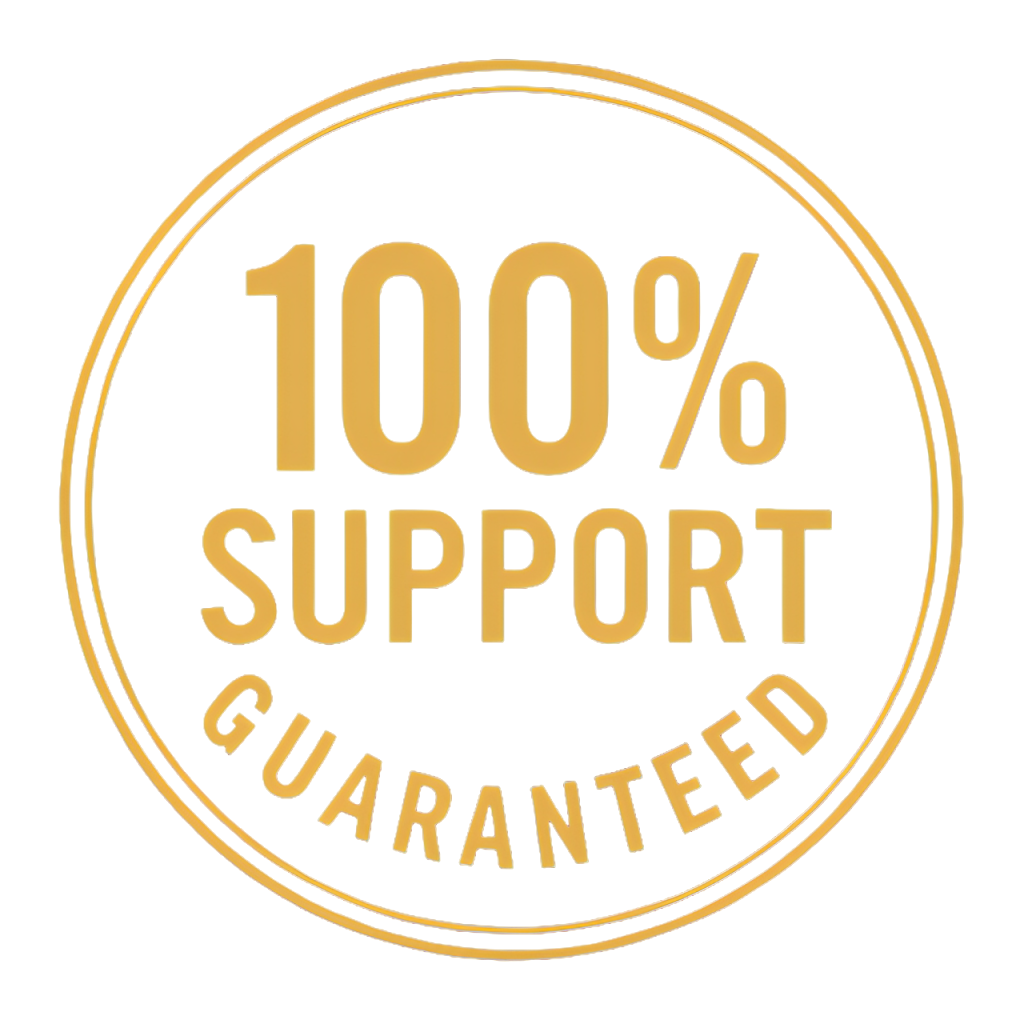 100% satisfaction guarantee seal