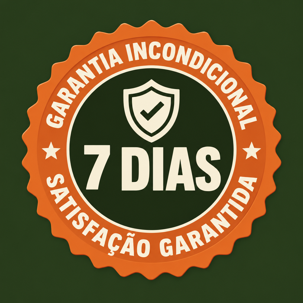 Selo de garantia incondicional de 7 dias