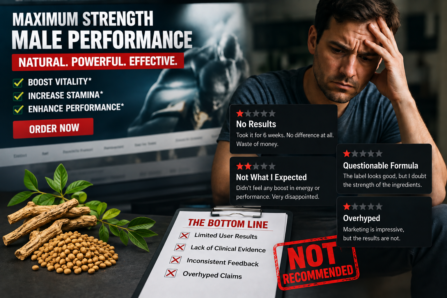 Vigor Boost negative reviews and not recommended warning