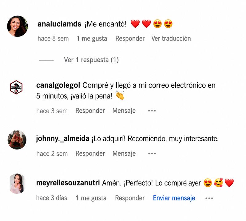 Conversación de WhatsApp de una compradora comentando el Manual Práctico de Psicoanálisis
