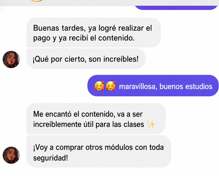 Conversación con una compradora del manual
