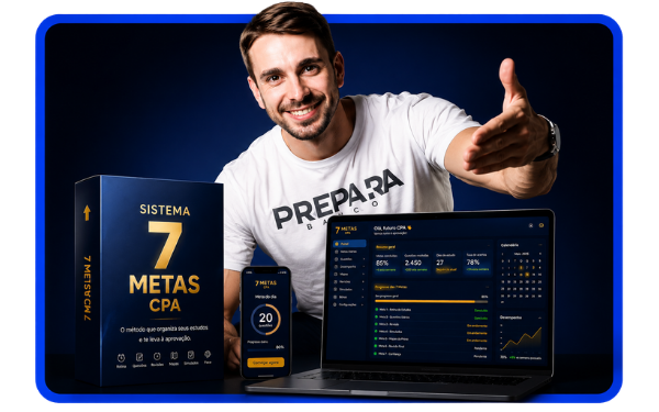 Sistema 7 Metas CPA — Mockup do produto