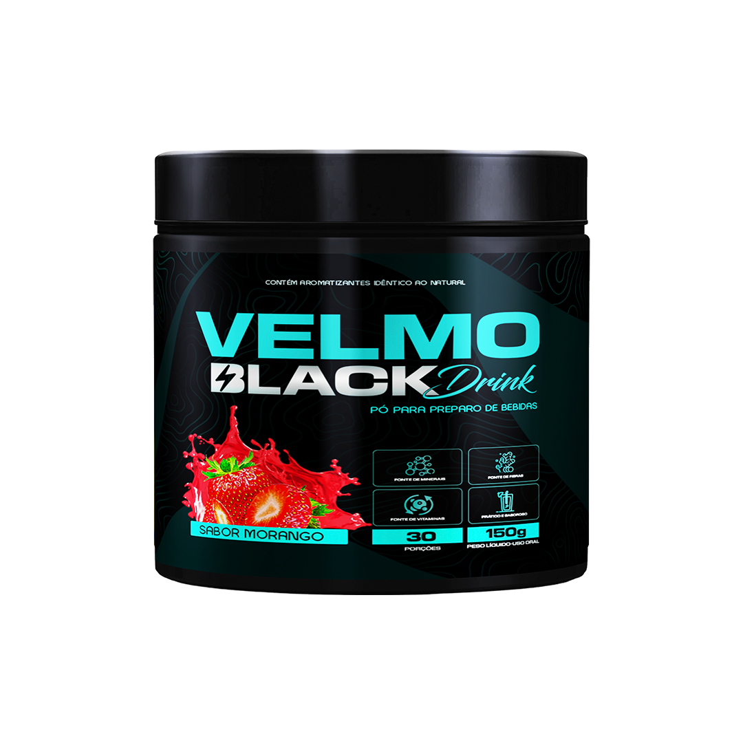 Velmo Black Drink morango 1 pote