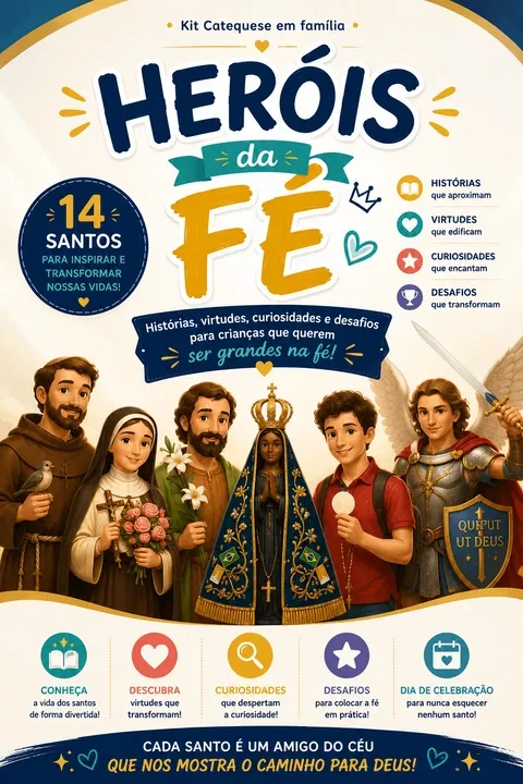 Capa completa de Heróis da Fé