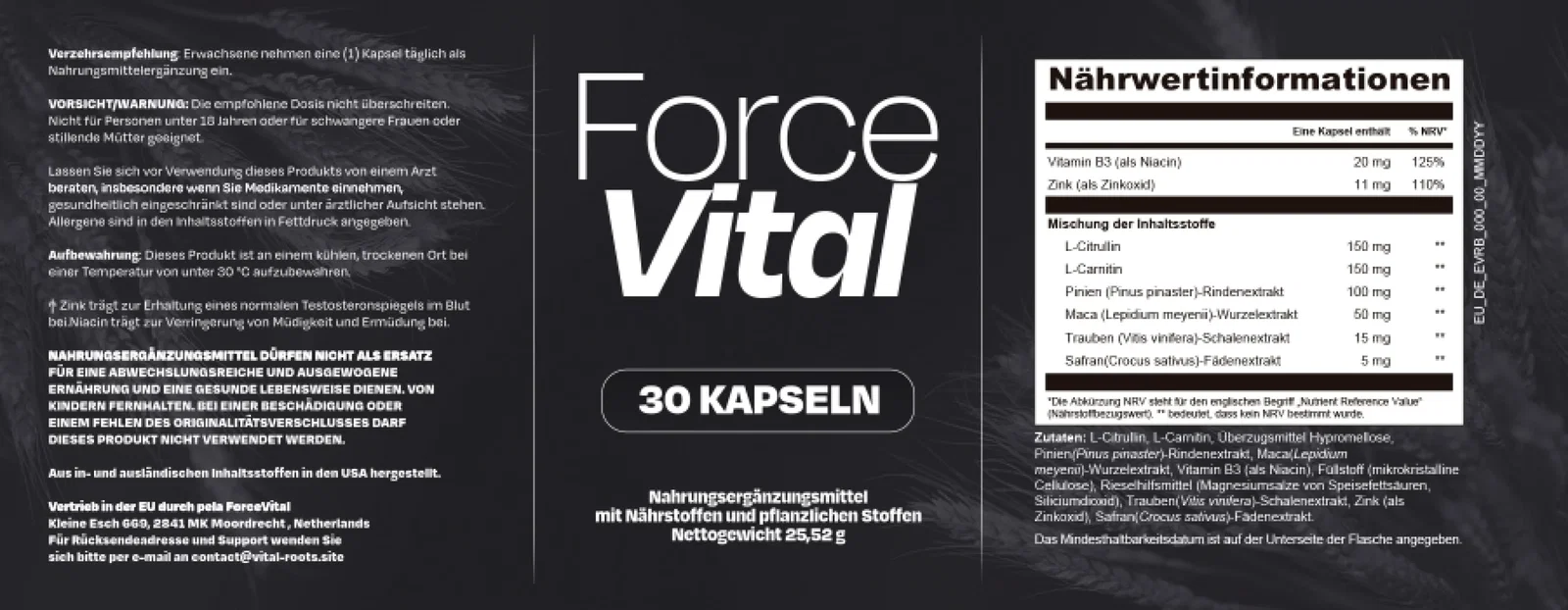 ForceVital Label