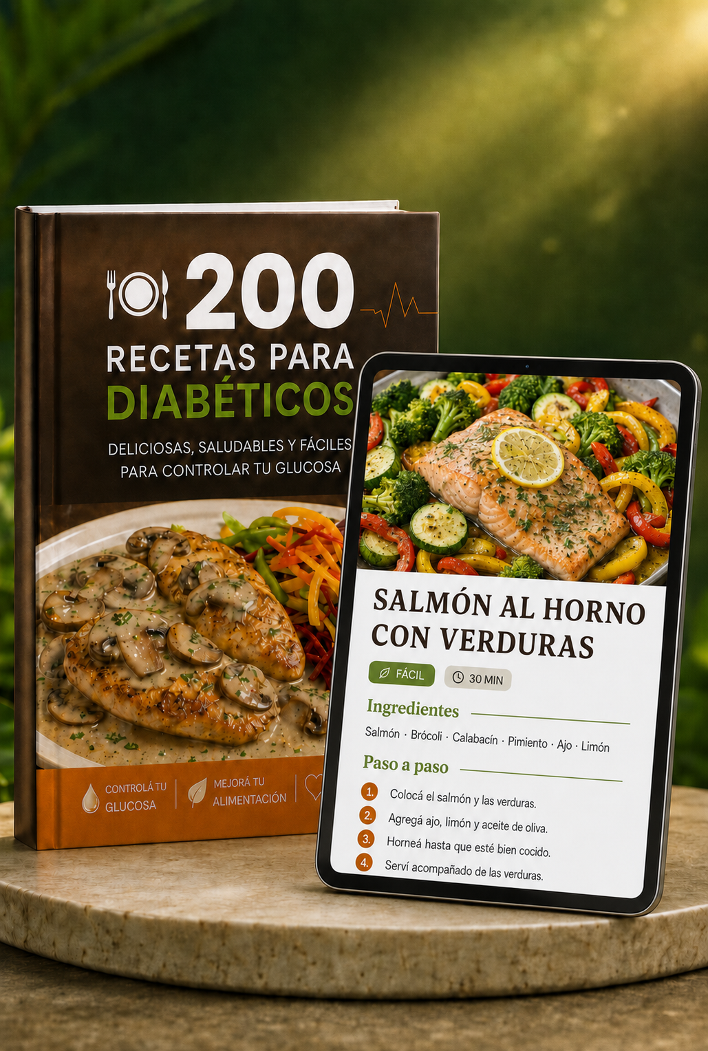 Portada de 200 Recetas para Diabéticos