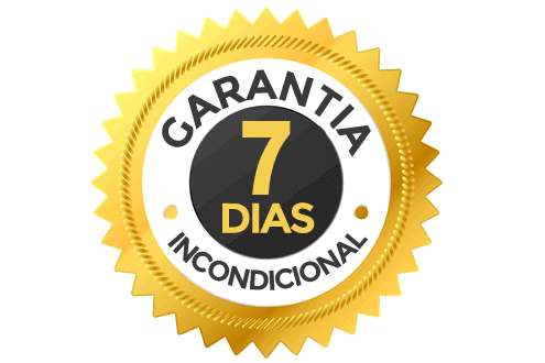 Selo de garantia de 7 dias — risco zero