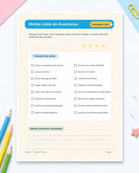 Atividade — Diário de Férias