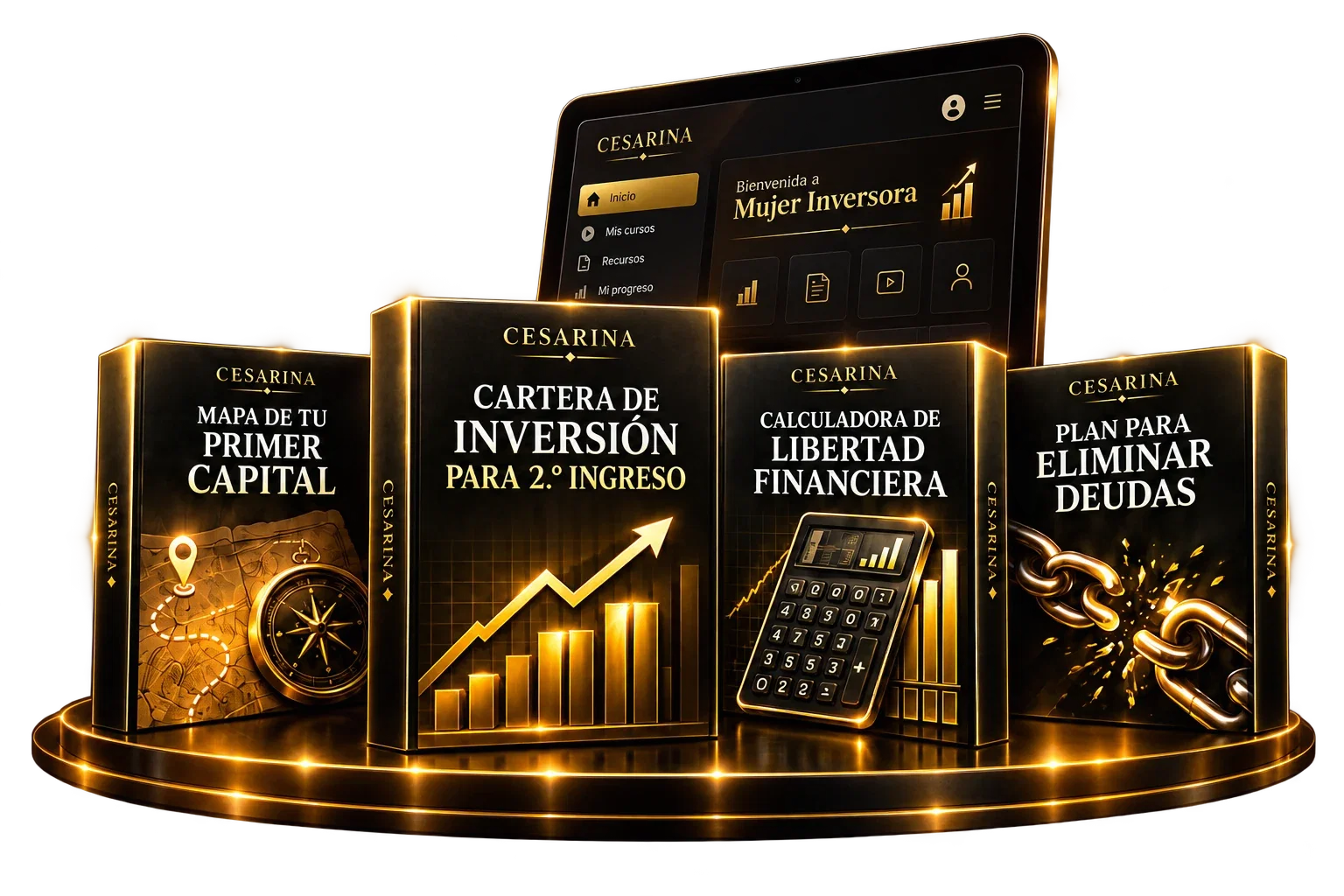 Mockup completo de Mujer Inversora