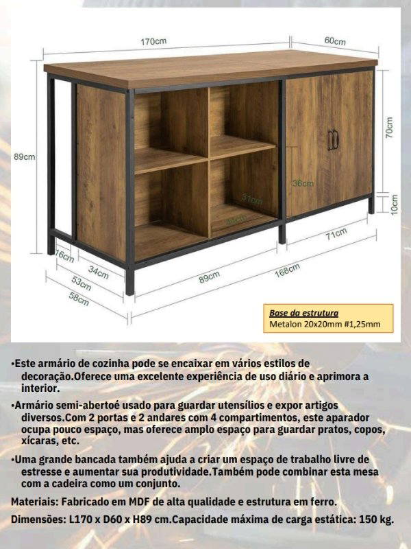 Página real do acervo com projeto de armário em madeira e estrutura metálica