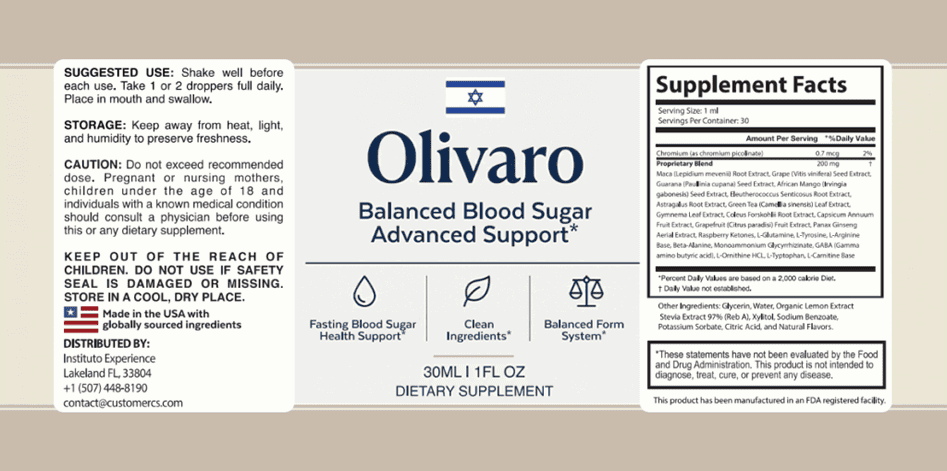 Olivaro Supplement Facts