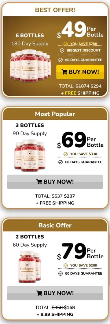 Gelagen package pricing