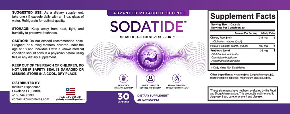 Sodatide Supplement Facts