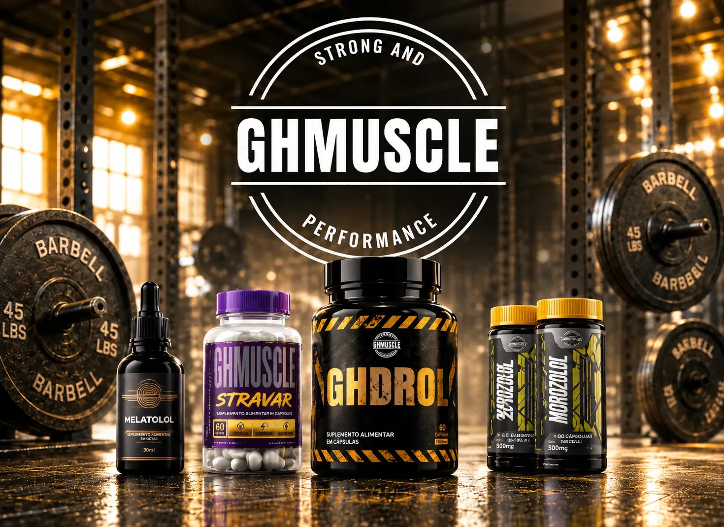 Linha de produtos GHMUSCLE