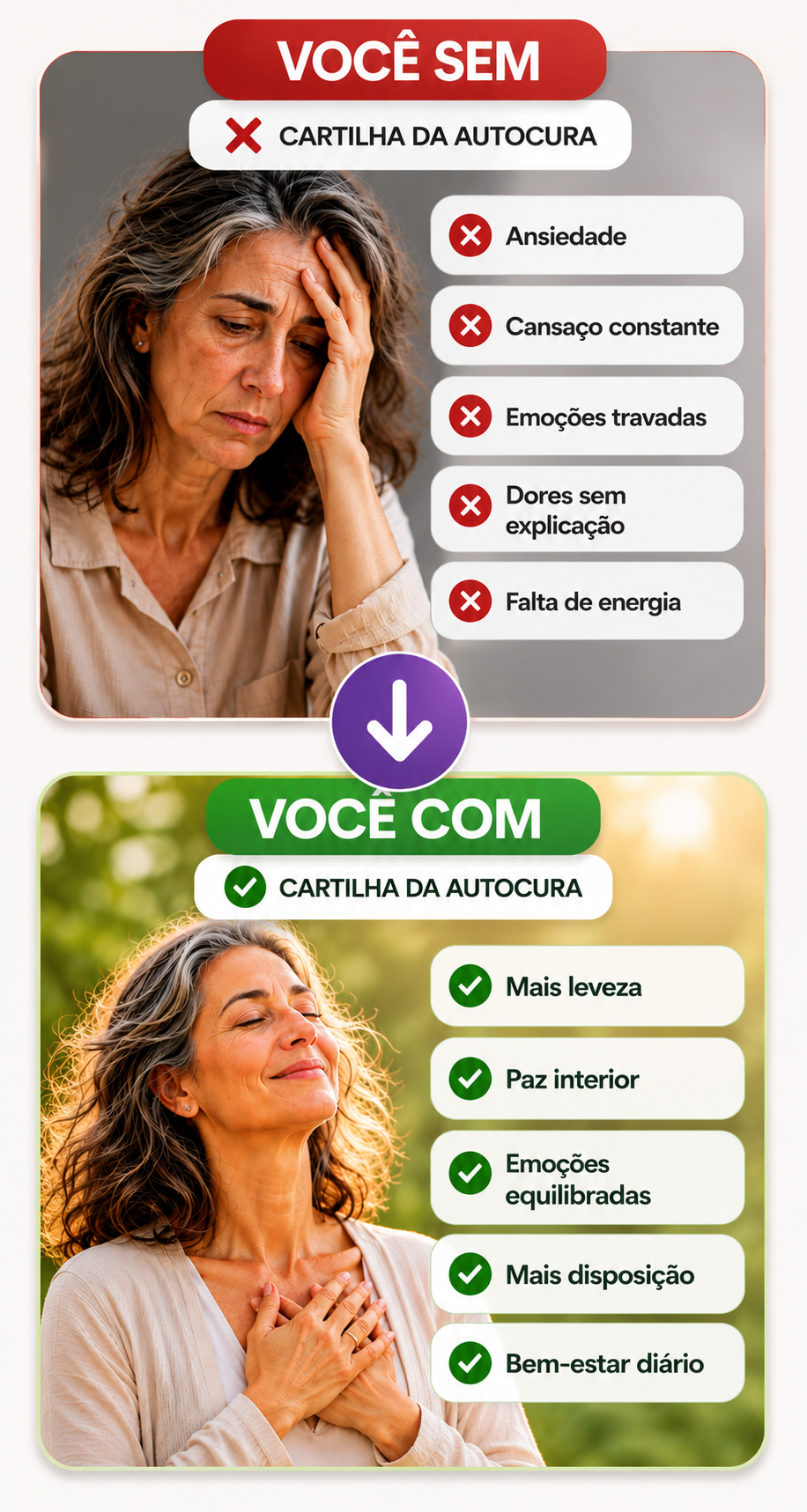 Antes e depois