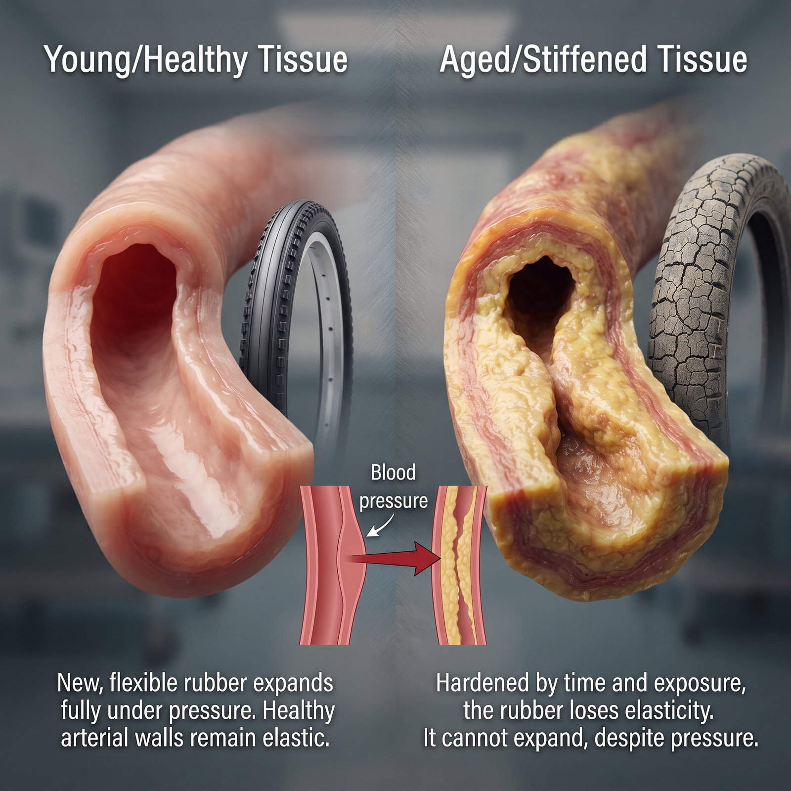 Tissue elasticity comparison