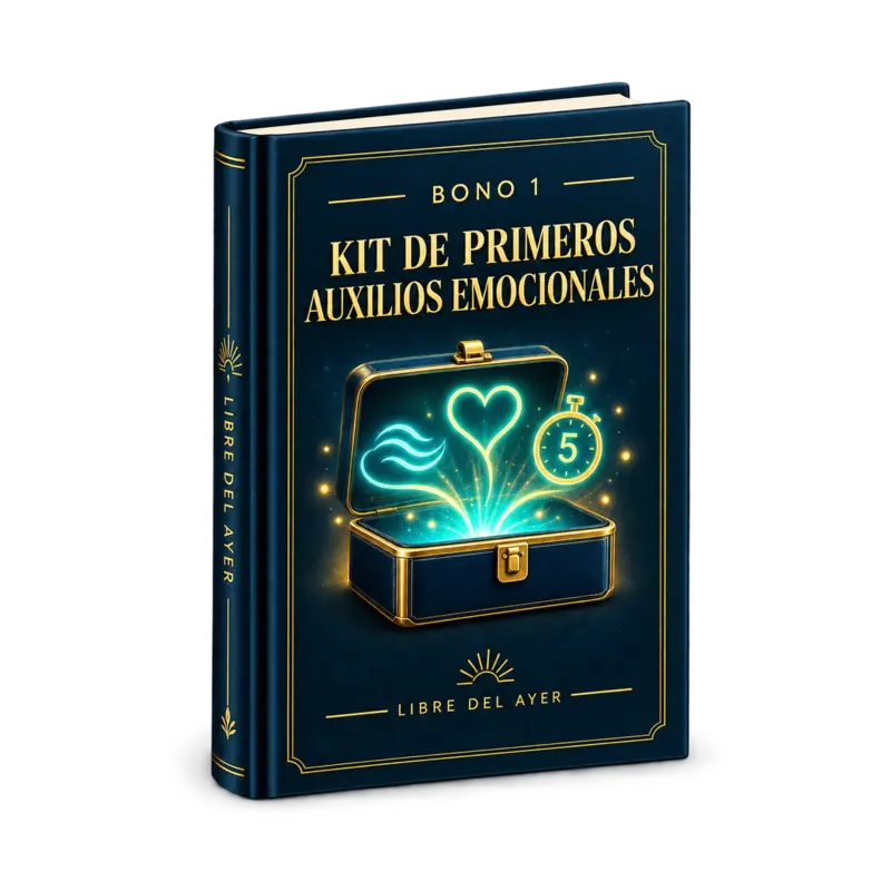 Mockup 3D del Kit de Primeros Auxilios Emocionales — Bono 1
