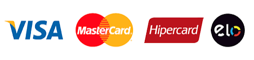 Visa, Mastercard, Hipercard e Elo