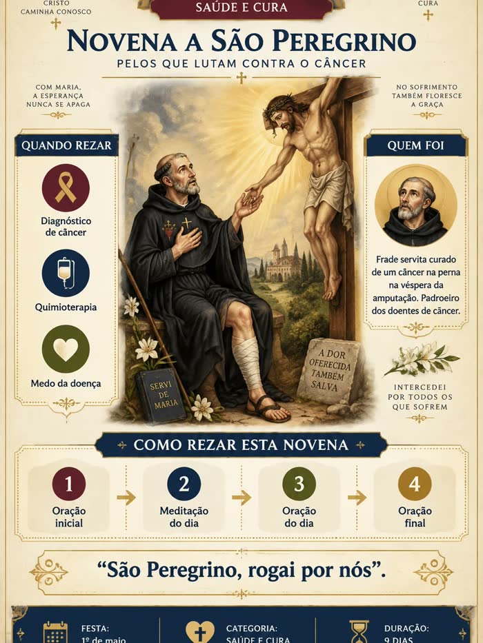 Página da Novena a São Peregrino