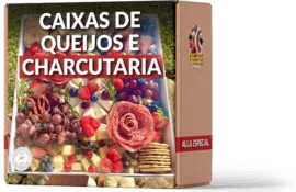 Caixas de queijos e charcutaria