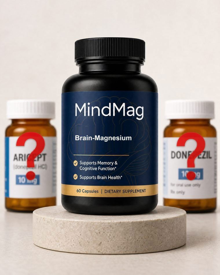 MindMag beside prescription bottles