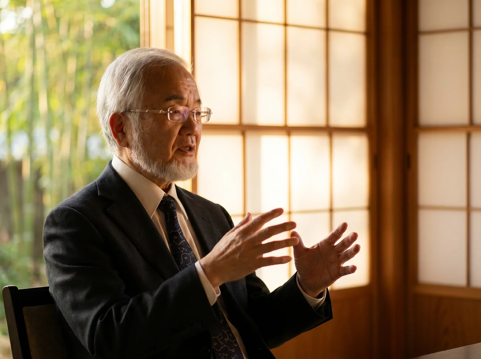Dr. Ohsumi speaking
