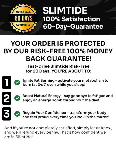 SlimTide 60 Days Money Back Guarantee
