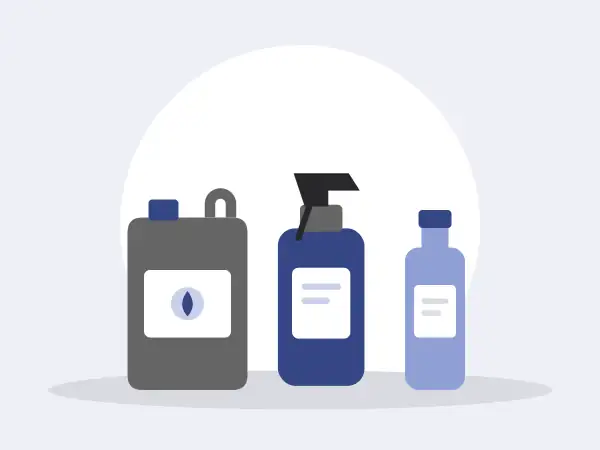 Ilustração de produtos químicos — Elo Distribuidora