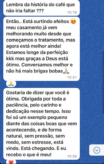 Relato de assistida