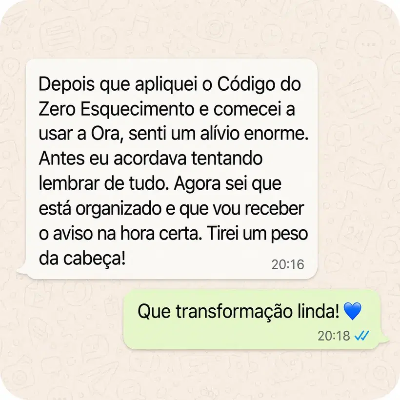 Depoimento de cliente da Ora