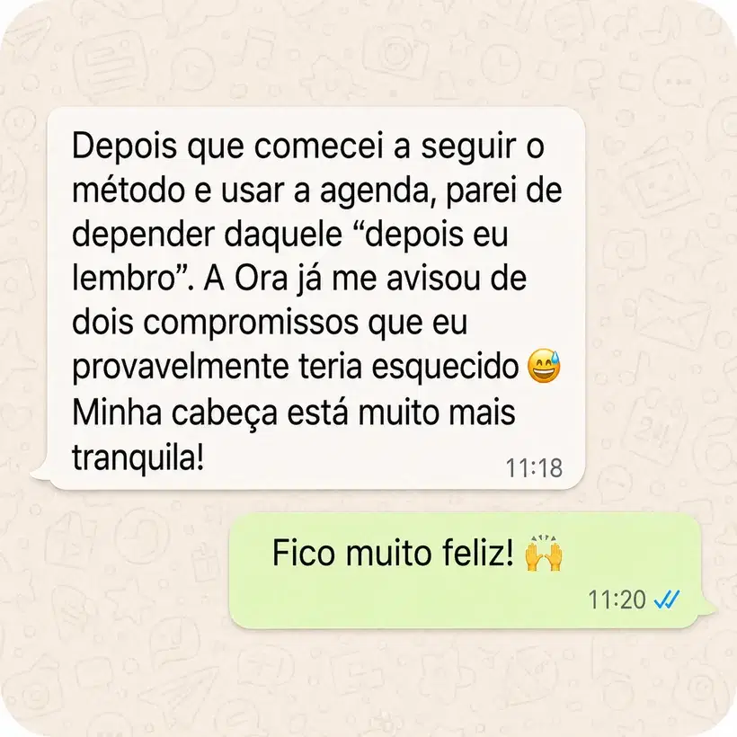 Depoimento de cliente da Ora